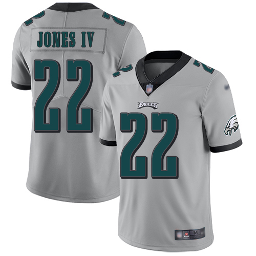 Men Philadelphia Eagles #22 Sidney Jones Limited Silver Inverted Legend NFL Jersey Football